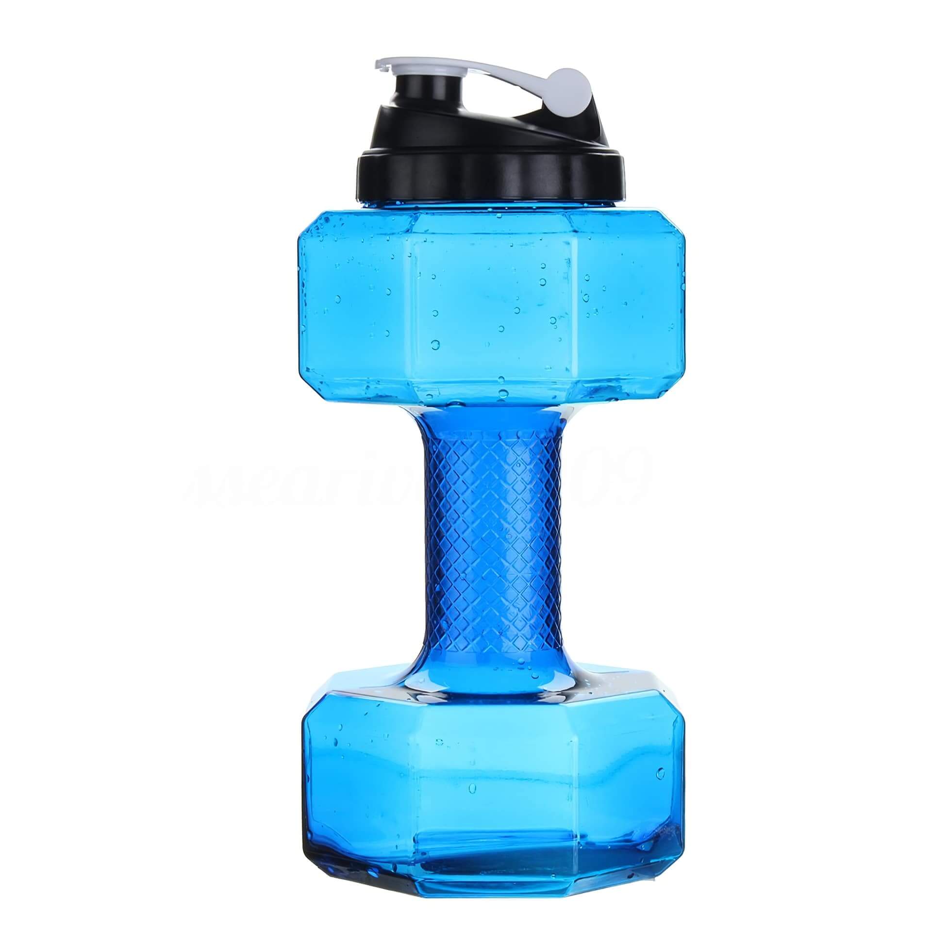 blue gym water bottle
