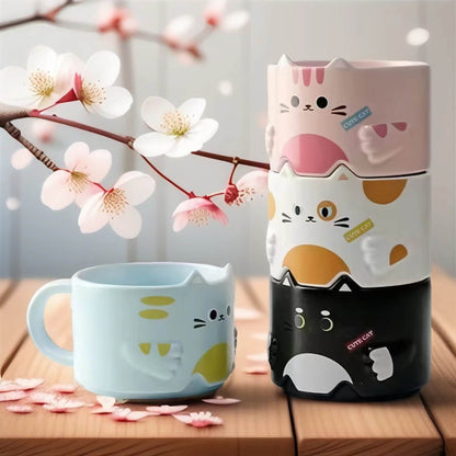 cat mug set